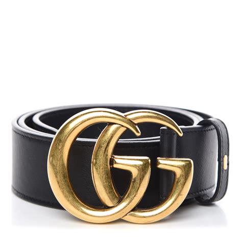 Gucci double g buckle calfskin belt